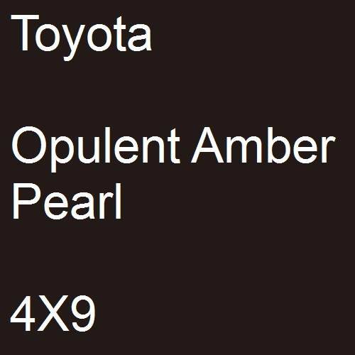 Toyota, Opulent Amber Pearl, 4X9.